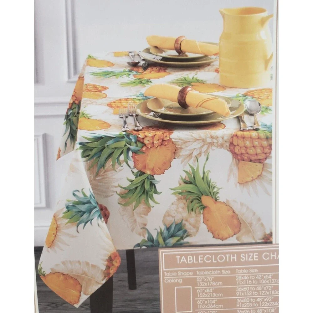 Printed Fabric Tablecloth 60